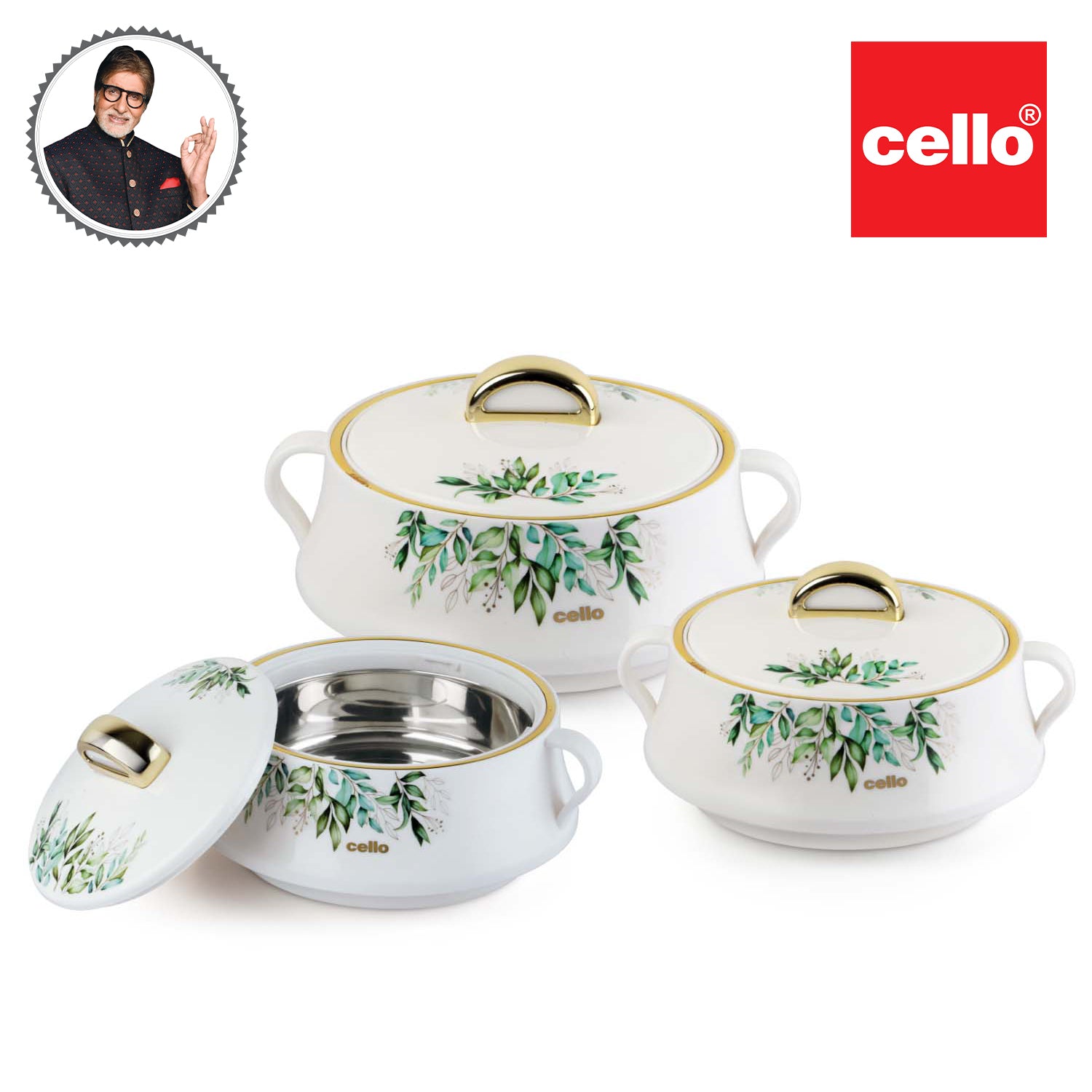 Cello Midas Insulated Casseroles Set