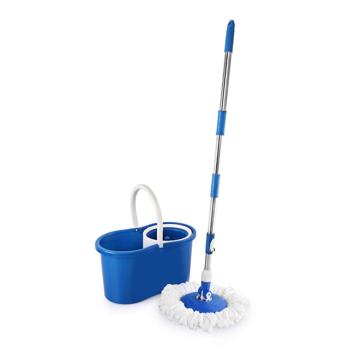 Kleeno Compacto Spin Mop with Refill Blue