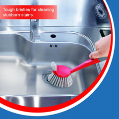 Kleeno Dual Action Sink and Dish Brush Red