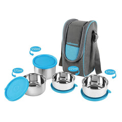 Steelox Steel Lunch Box Combo / 4 Piece