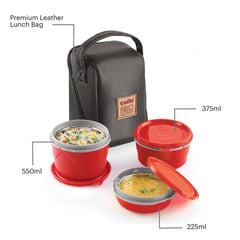Max Fresh Micro Insulated Lunch Box, Set of 3 Red / 3 Piece