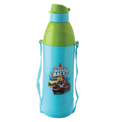 Puro Junior 600 Cold Insulated Kids Water Bottle, 470ml Blue Green / 470ml / Hot Wheels