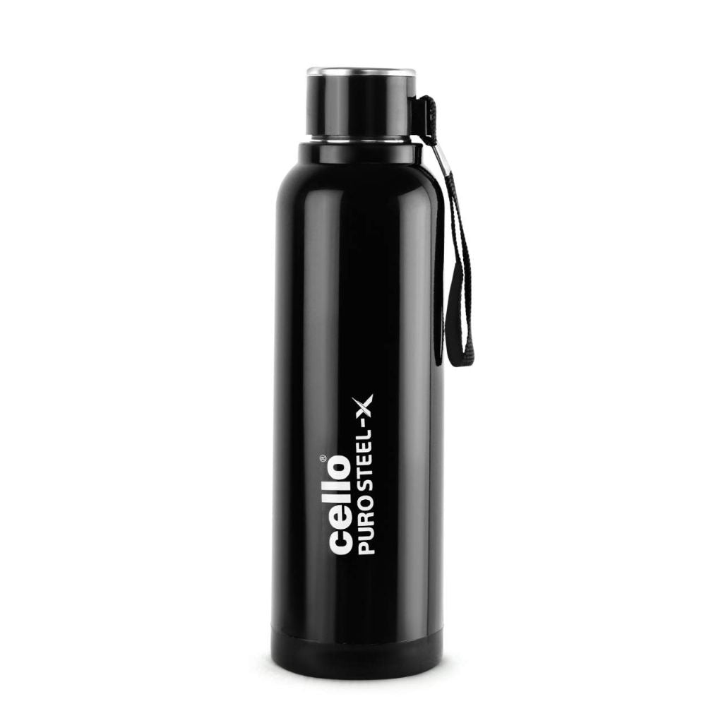 Puro Steel-X Benz 900 Water Bottle, 730ml Black / 730ml / 1 Piece