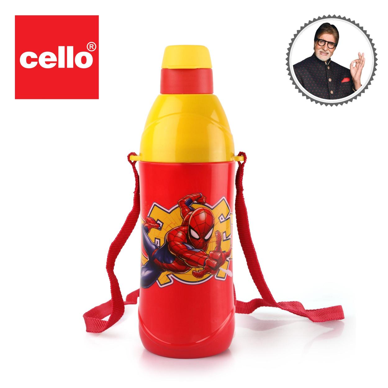 Puro Steel-X Kids Zee 600 Cold Insulated Water Bottle, 540ml Red / 540ml / Spiderman