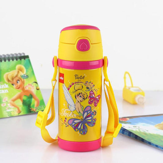 Yellow|Champ 400 Hot & Cold Stainless Steel Kids Water Bottle, 400ml / 400ml