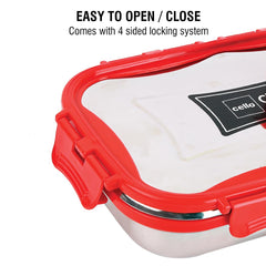 Click It Stainless Steel Lunch Box, Big Red / 2 Piece / Big