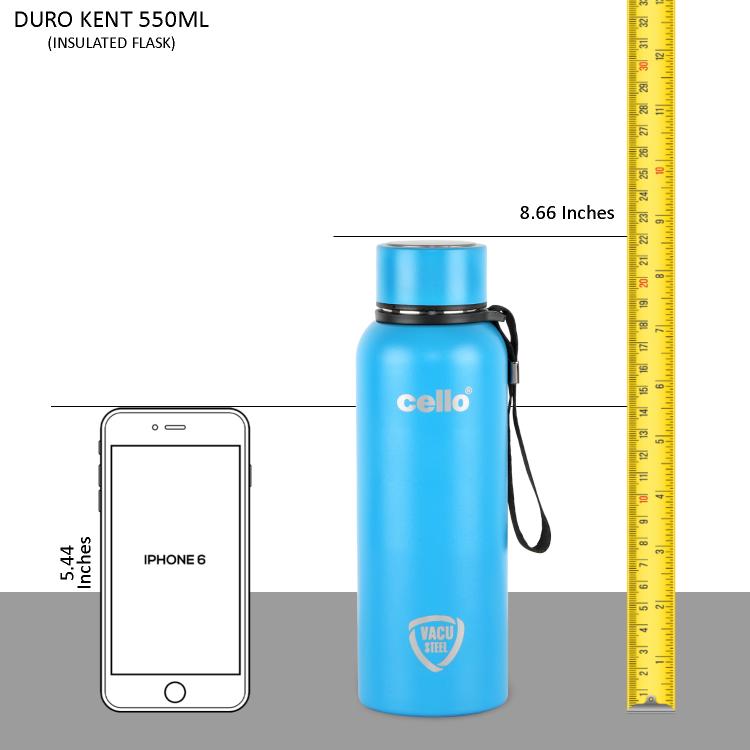 Duro Kent Flask, Vacusteel Water Bottle Sky Blue / 550ml