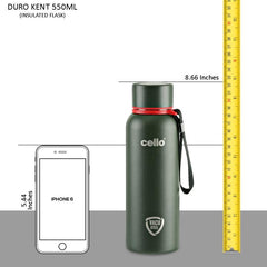 Duro Kent Flask, Vacusteel Water Bottle Military Green / 550ml