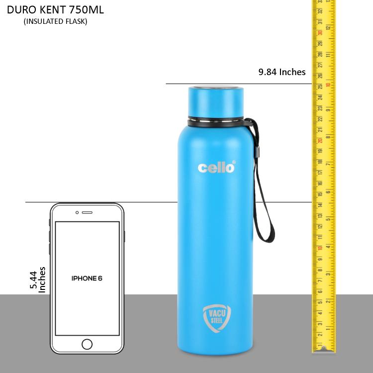 Duro Kent Flask, Vacusteel Water Bottle Sky Blue / 750ml