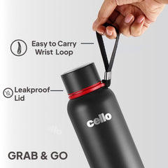 Duro Kent Flask, Vacusteel Water Bottle Black / 900ml