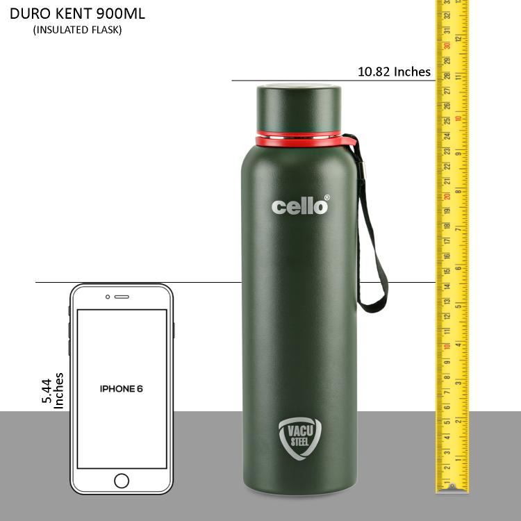 Duro Kent Flask, Vacusteel Water Bottle Military Green / 900ml