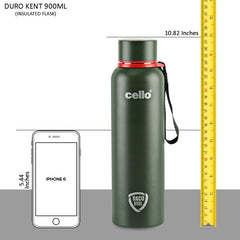 Duro Kent Flask, Vacusteel Water Bottle Military Green / 900ml