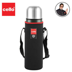 Duro Flip Flask, Vacusteel Water Bottle with Thermal Jacket / 1000ml