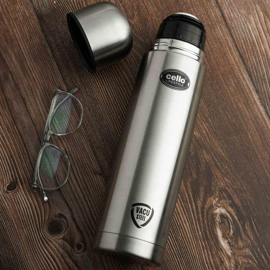 Silver|Lifestyle Flask, Vacusteel Water Bottle, 1000ml / 1000ml