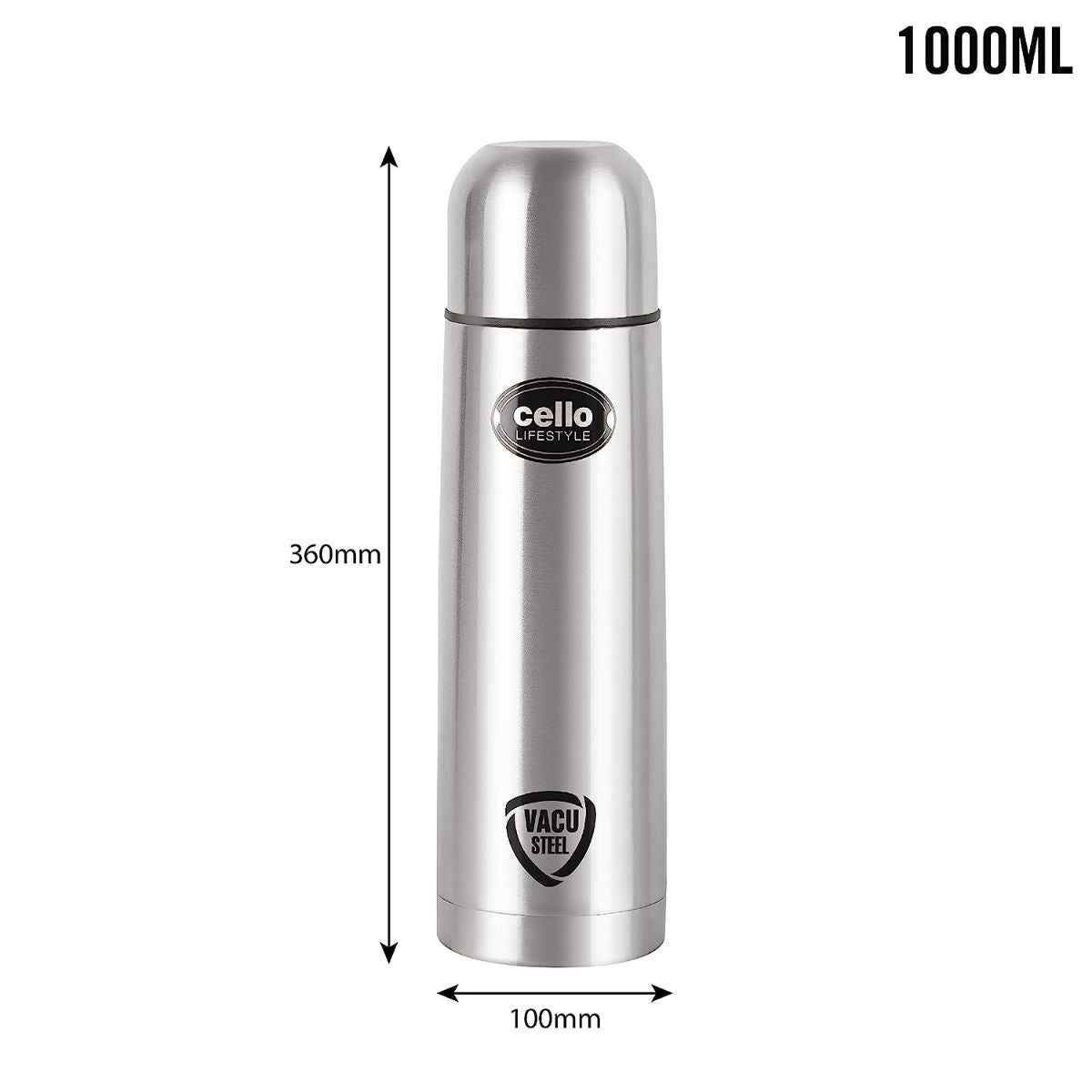 Lifestyle Flask, Vacusteel Water Bottle, 1000ml / 1000ml