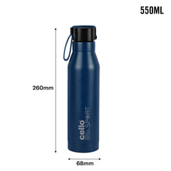 Maestro Flask, Vacusteel Water Bottle, 550ml Blue / 550ml