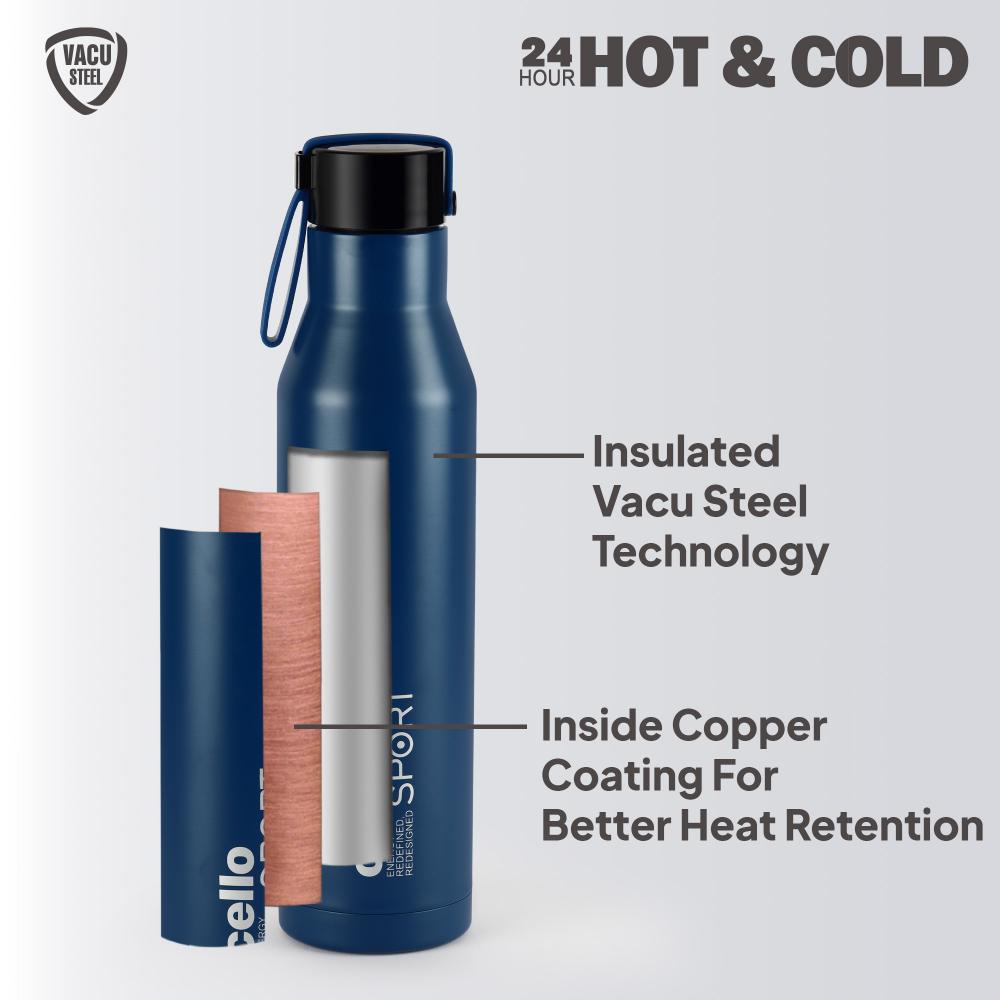 Maestro Flask, Vacusteel Water Bottle Blue / 550ml