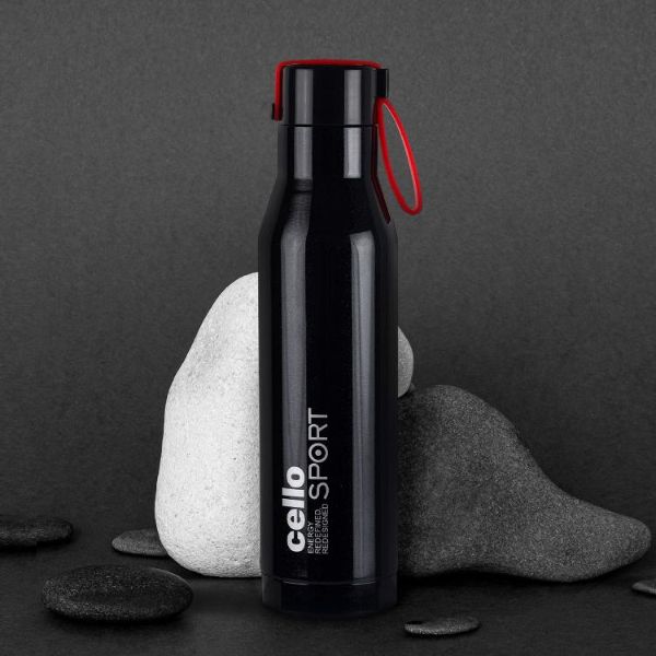 Black|Maestro Flask, Vacusteel Water Bottle / 550ml