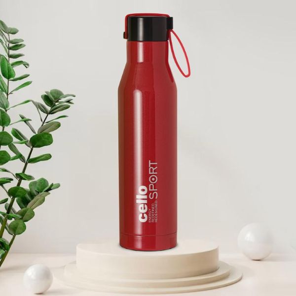 Maestro Flask, Vacusteel Water Bottle, Red / 550ml