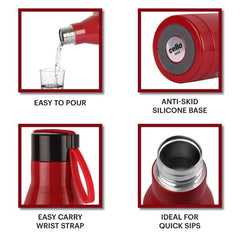 Maestro Flask, Vacusteel Water Bottle, Red / 550ml