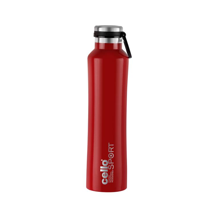 One Touch Flask, Vacusteel Water Bottle, 600ml Red / 600ml / 1 Piece