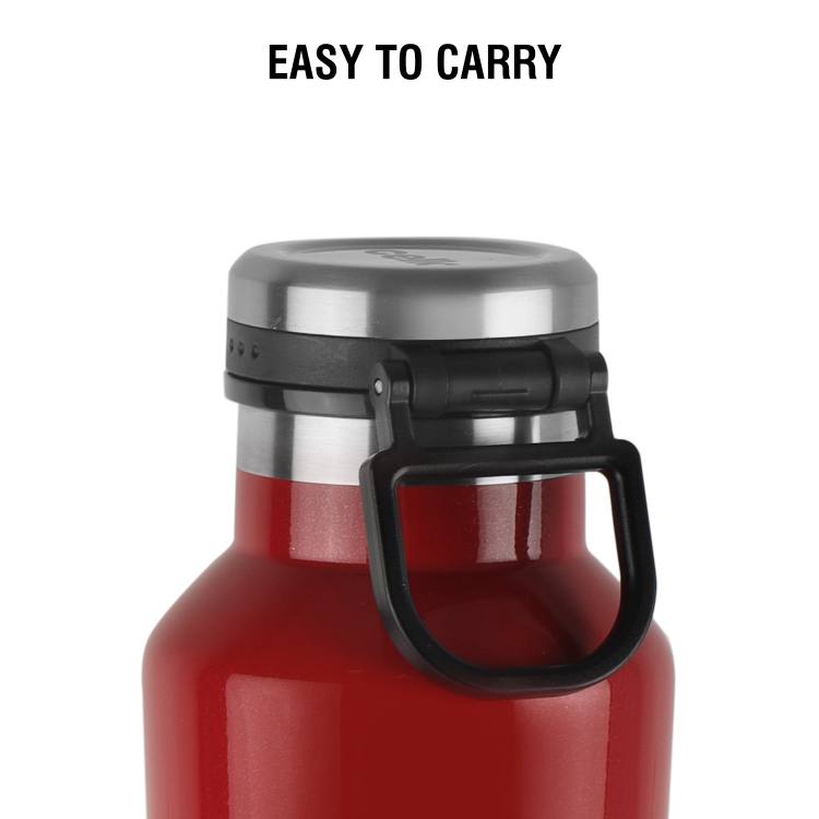 One Touch Flask, Vacusteel Water Bottle, 900ml Red / 900ml / 1 Piece