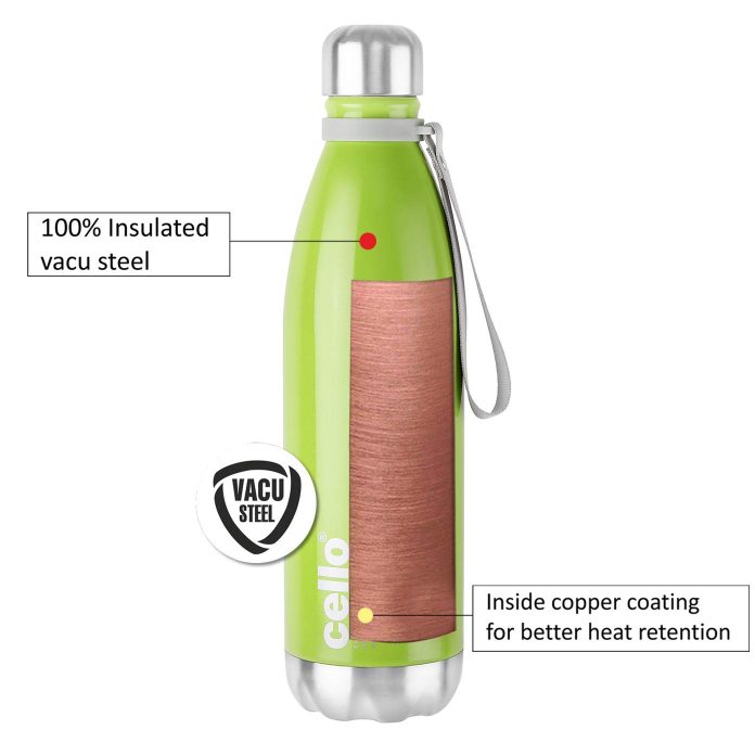Scout Flask, Vacusteel Water Bottle, 1000ml Green / 1000ml / 1 Piece