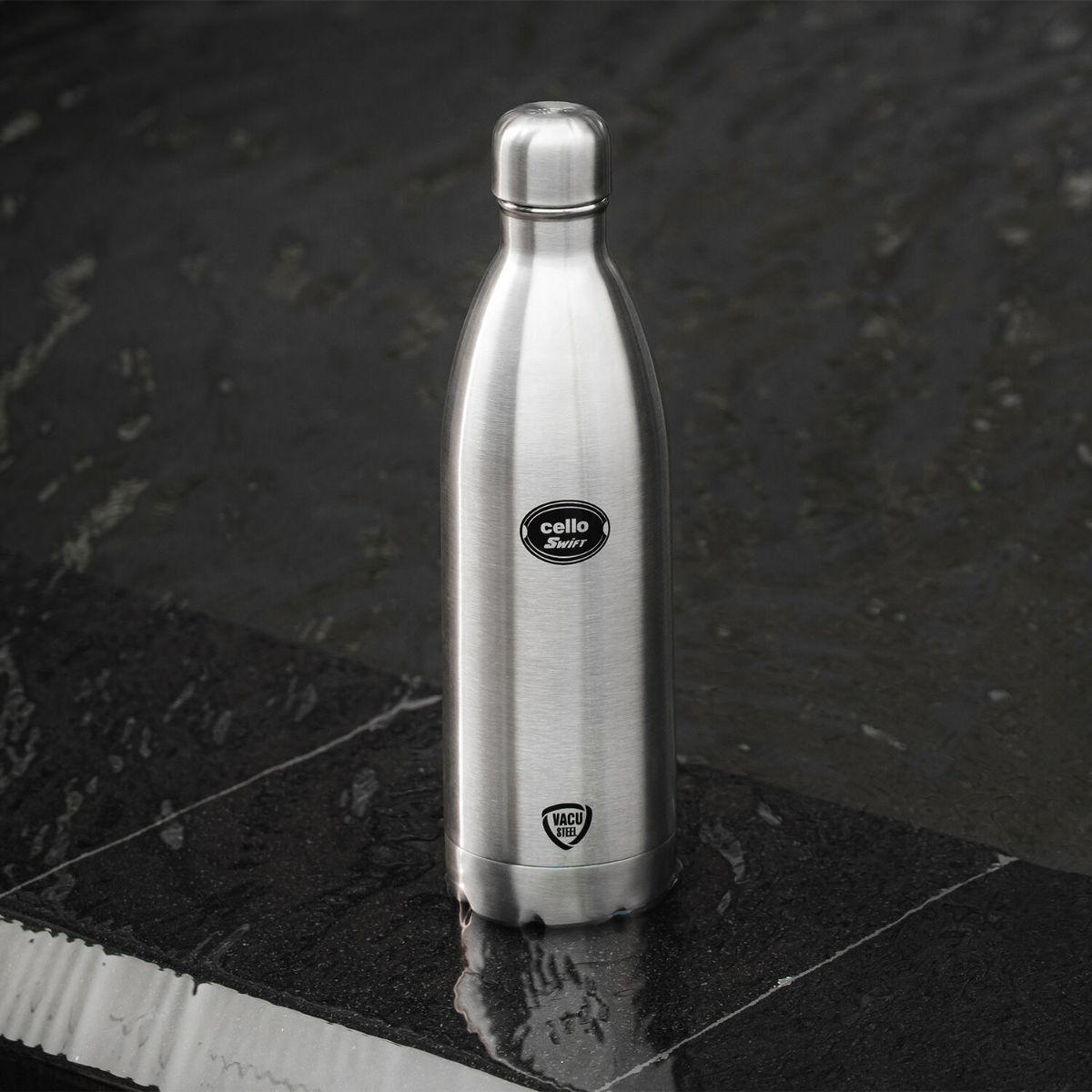 Swift Flask, Vacusteel Water Bottle, 750ml Silver / 750ml