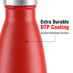Duro Swift Flask, Vacusteel Water Bottle, 500ml Red / 500ml