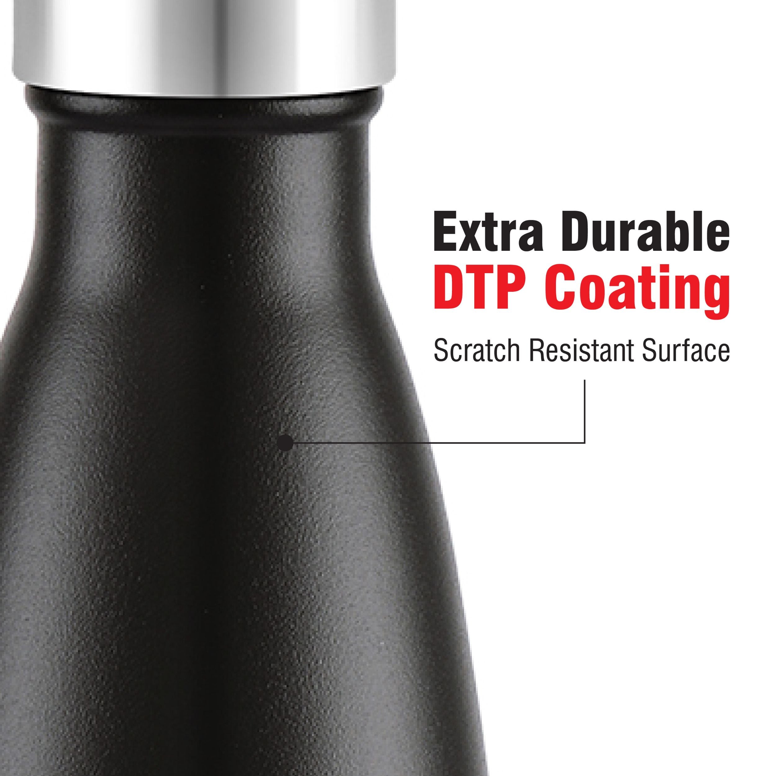 Duro Swift Flask, Vacusteel Water Bottle, 750ml Black / 750ml