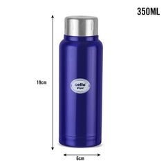 Vigo Flask, Vacusteel Water Bottle, 350ml Blue / 350ml / 1 Piece