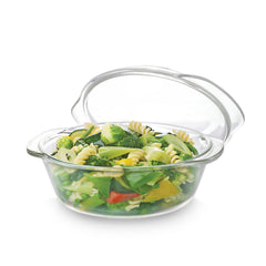 Angelica Round Casserole With Lid, 2000ml Clear / 2000ml