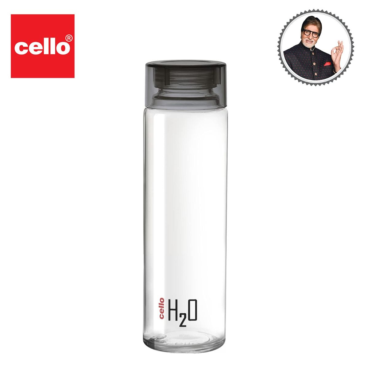 H2O Glass Water Bottle with Plastic Cap, 920ml / 920ml