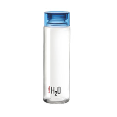 H2O Glass Water Bottle with Plastic Cap, 920ml Blue / 920ml / 1 Piece