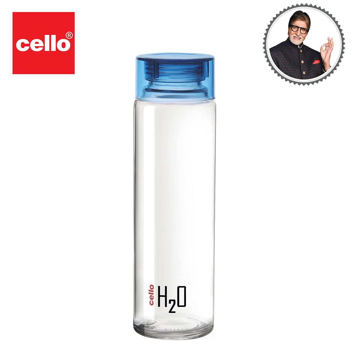 H2O Glass Water Bottle with Plastic Cap, 920ml / 920ml