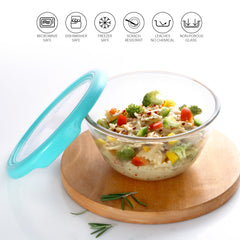 Ornella Glass Mixing Bowl Set, 1500ml Clear / 1500ml / Without Lid