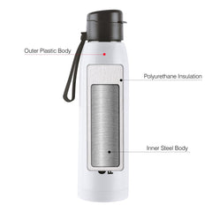 Puro Steel-X Cooper 900 Water Bottle, 740ml White / 740ml / 1 Piece