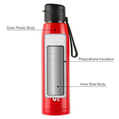 Puro Steel-X Cooper 900 Water Bottle, 740ml Red / 740ml / 1 Piece