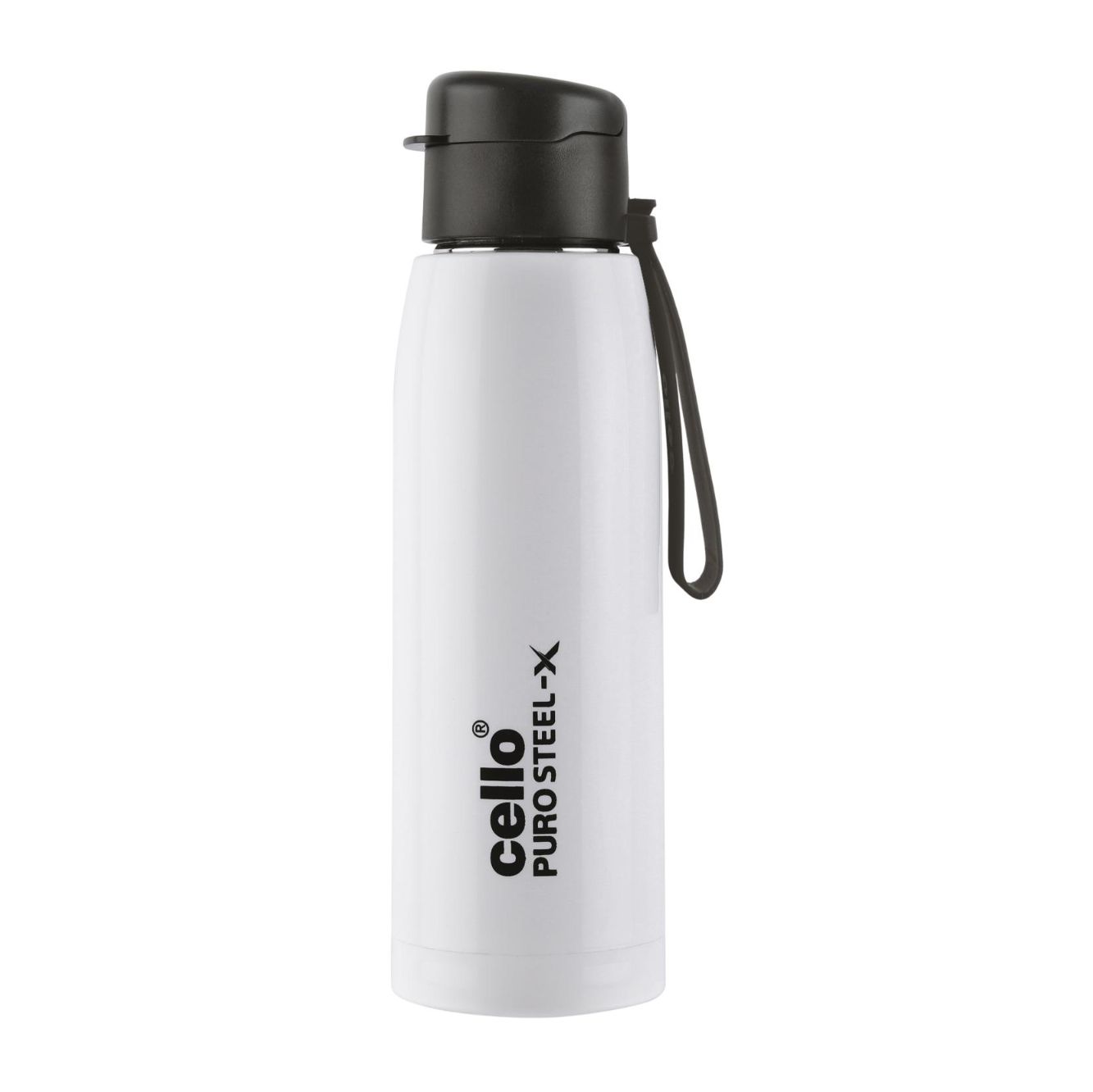 Puro Steel-X Cooper 600 Water Bottle, 630ml White / 630ml / 1 Piece