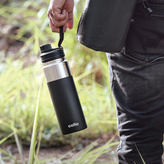 Duro Sprint Flask, Vacusteel Water Bottle, 850ml Black / 850ml / 1 Piece
