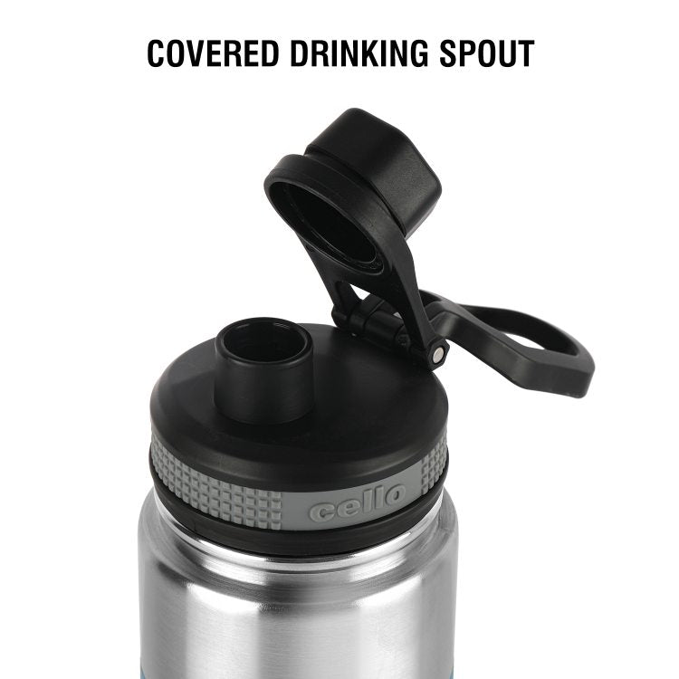 Duro Sprint Flask, Vacusteel Water Bottle, 850ml Black / 850ml / 1 Piece