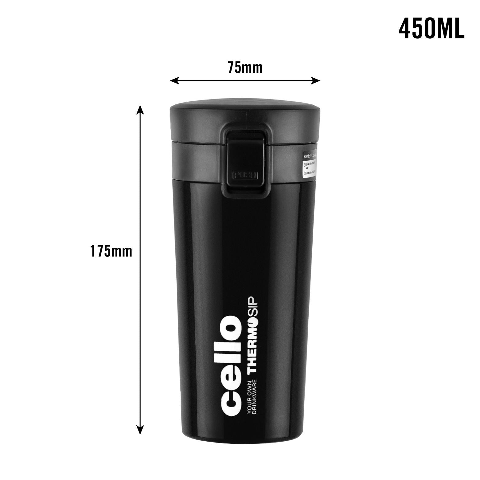 Monty Flask, Vacusteel Water Bottle, 450ml / 450ml