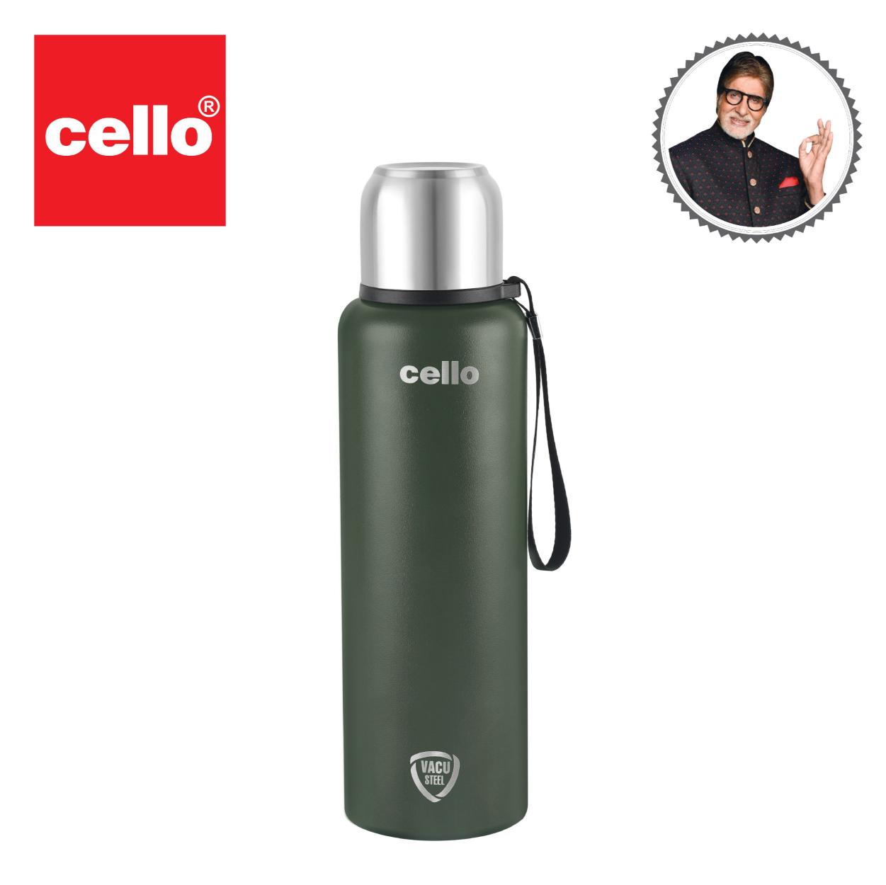 Duro Flip Flask, Vacusteel Water Bottle with Thermal Jacket, 1500ml / 1500ml