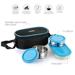 Exe Stainless Steel Lunch Box / 3 Piece