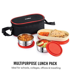 Exe Stainless Steel Lunch Box / 3 Piece