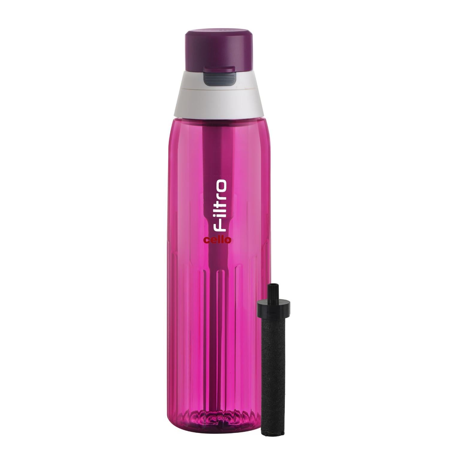 Filtro Water Bottle With Activated Carbon Filter, 1000ml Pink / 1000ml