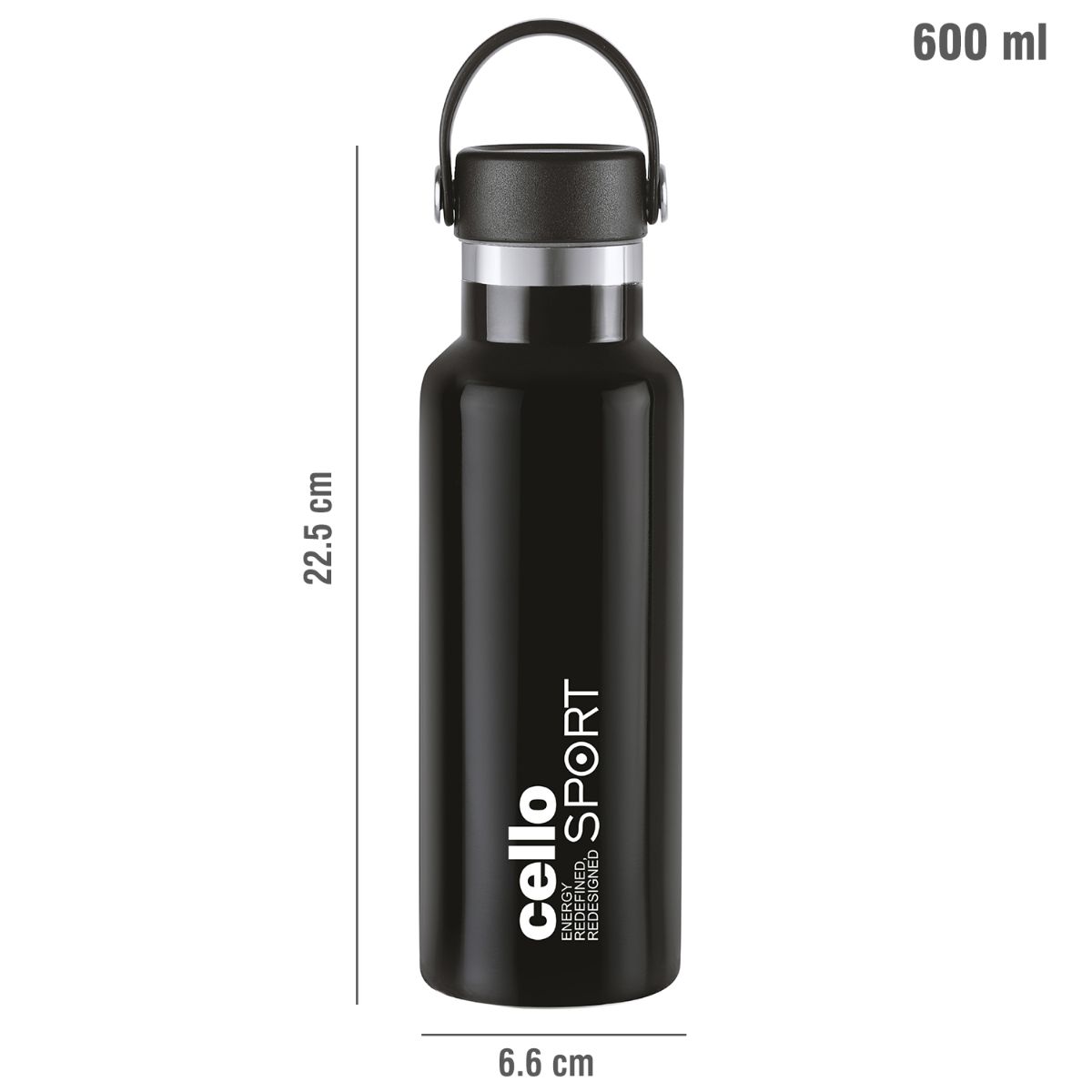 Aqua Bliss Flask, Vacusteel Water Bottle / 600ml