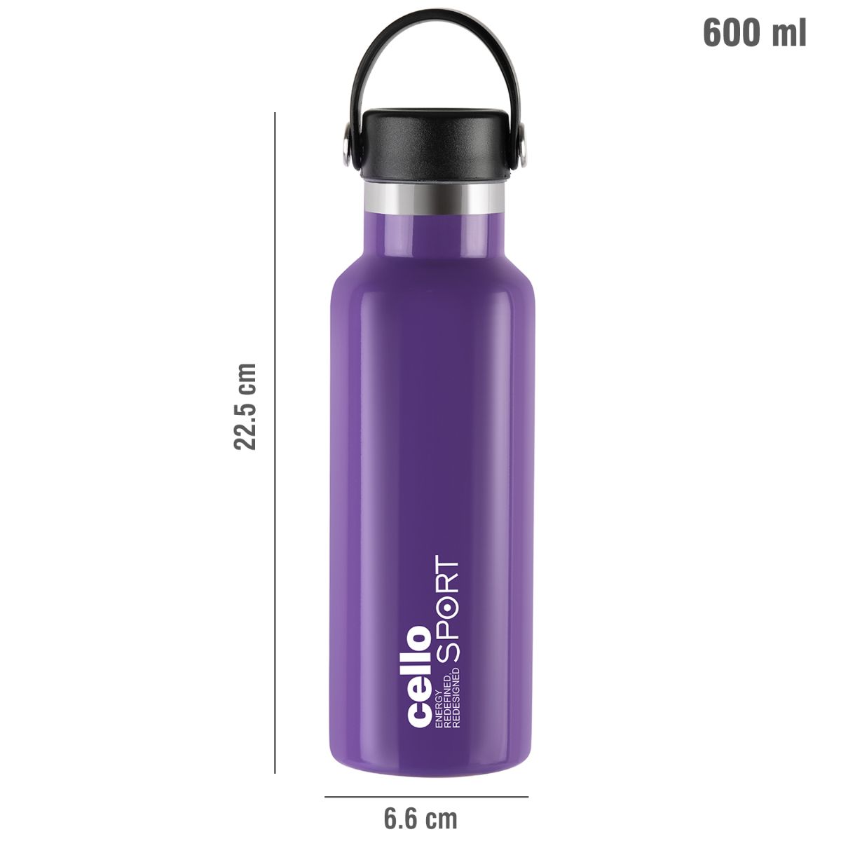 Aqua Bliss Flask, Vacusteel Water Bottle / 600ml