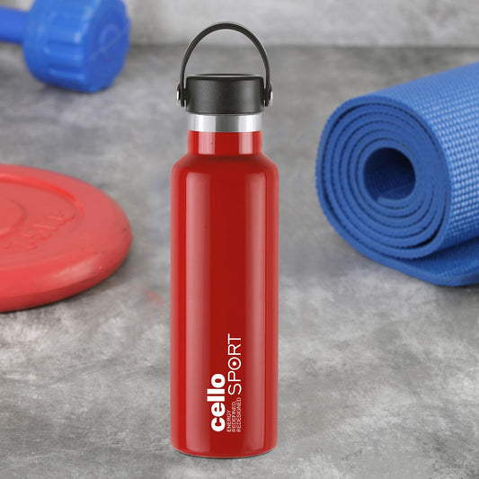 Red|Aqua Bliss Flask, Vacusteel Water Bottle, 800ml / 800ml