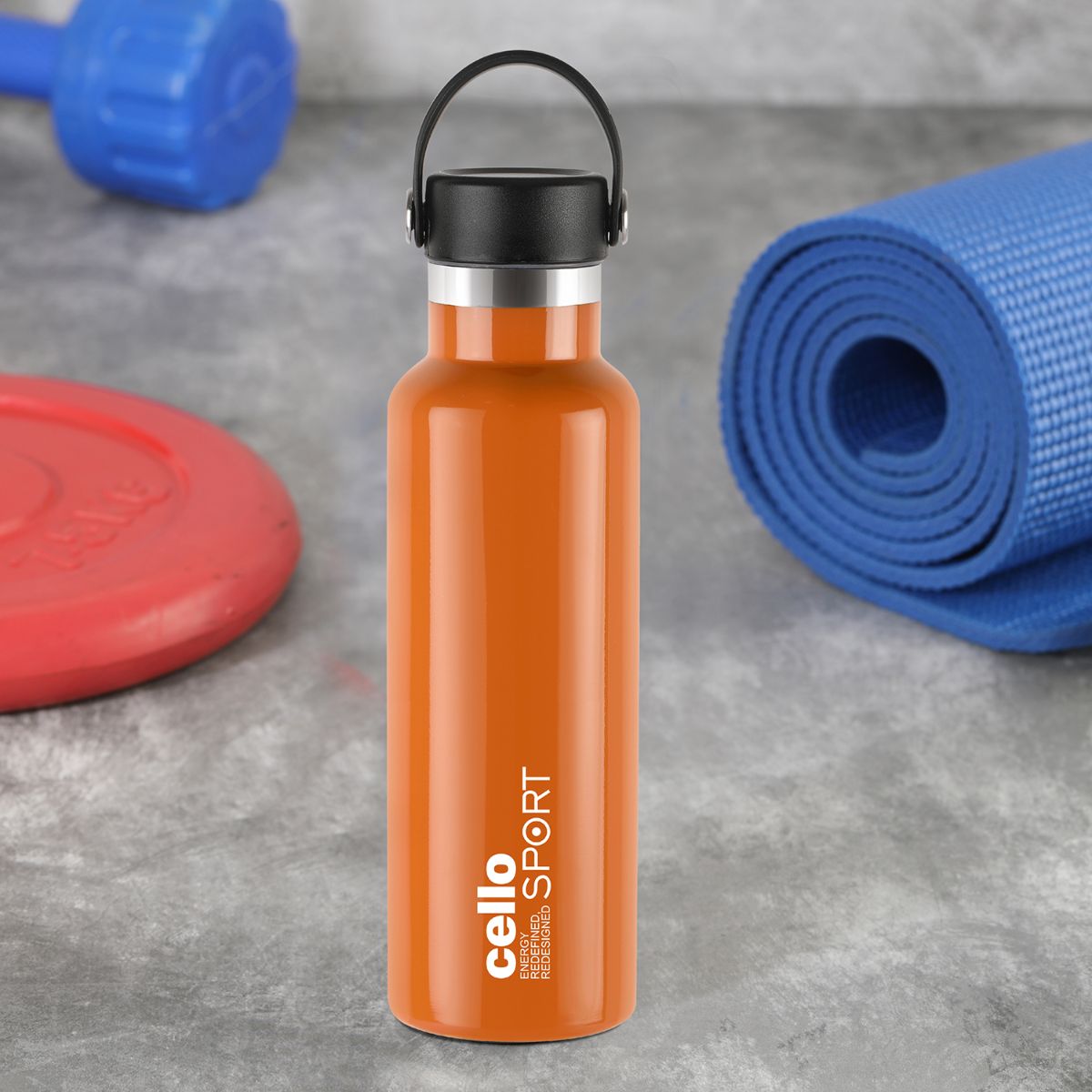 Orange|Aqua Bliss Flask, Vacusteel Water Bottle, 800ml / 800ml